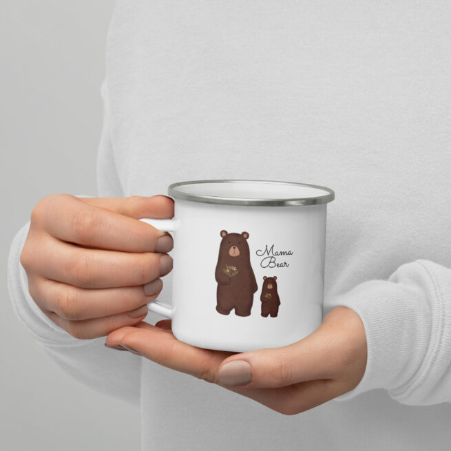 Mama Bear Enamel Mug