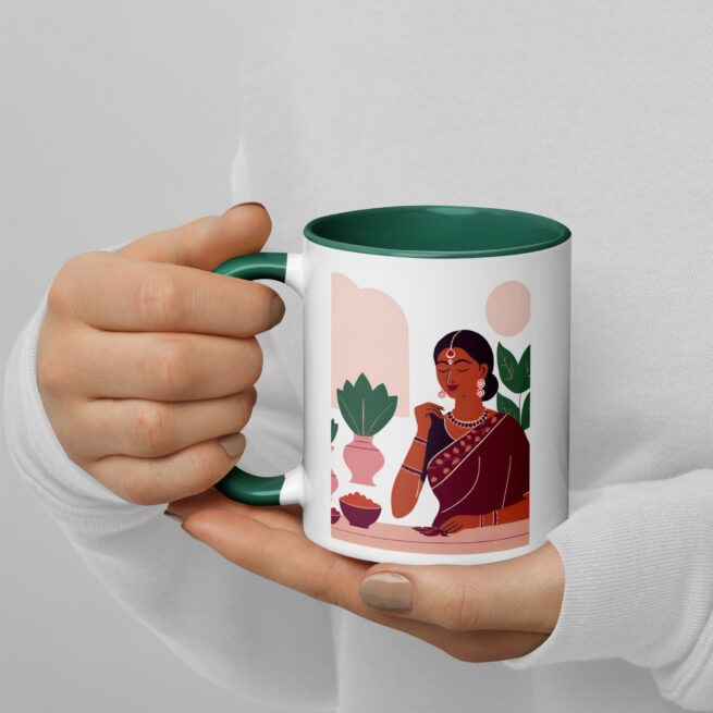 Makeup Bold Mug with Color Inside - Image 2