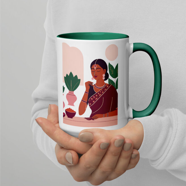 Makeup Bold Mug with Color Inside - Image 4