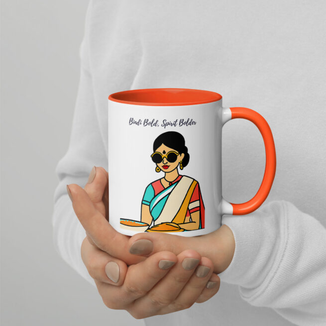 Bindi Bold, Spirit Bolder Mug with Color Inside - Image 2