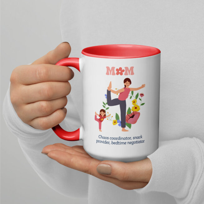 Mom Chaos Coordinator Mug with Color Inside