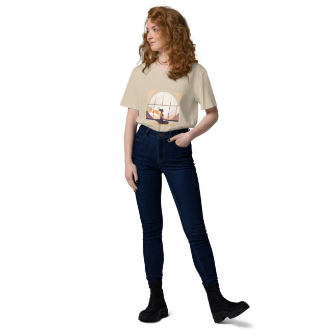 Sip Stretch Repeat Unisex organic cotton t-shirt - Image 2