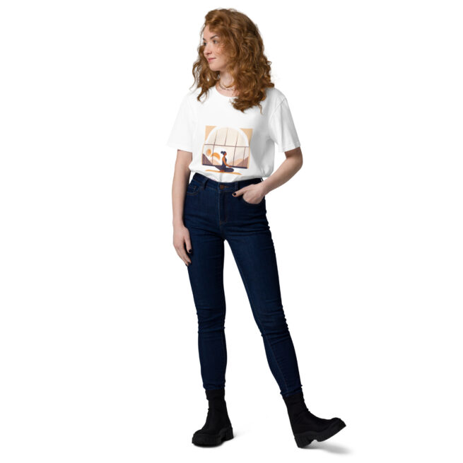 Sip Stretch Repeat Unisex organic cotton t-shirt - Image 4
