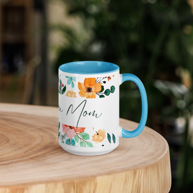 Thank you Mom Mug with Color Inside - Image 5