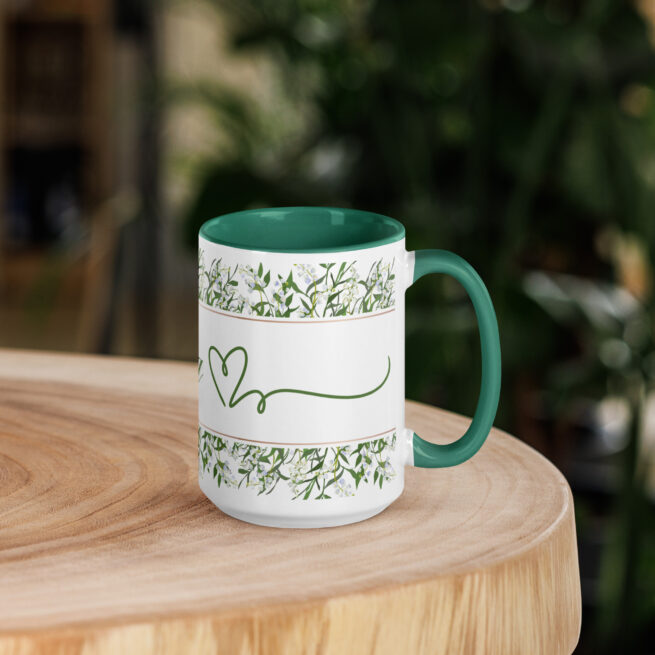 Mama Green Mug with Color Inside - Image 3