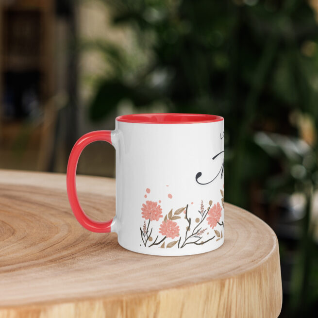 Love You Mom Mug with Color Inside - Image 3