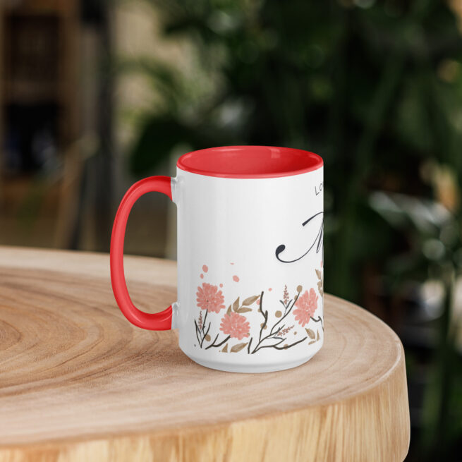 Love You Mom Mug with Color Inside - Image 5