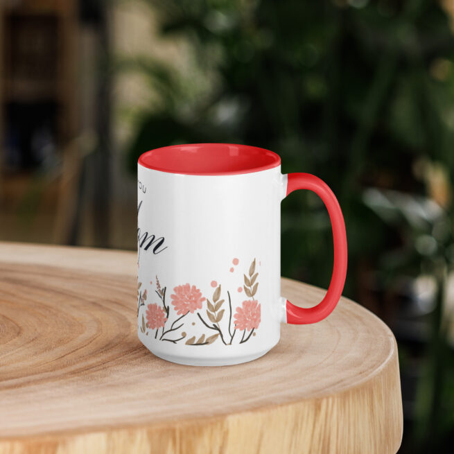 Love You Mom Mug with Color Inside - Image 6